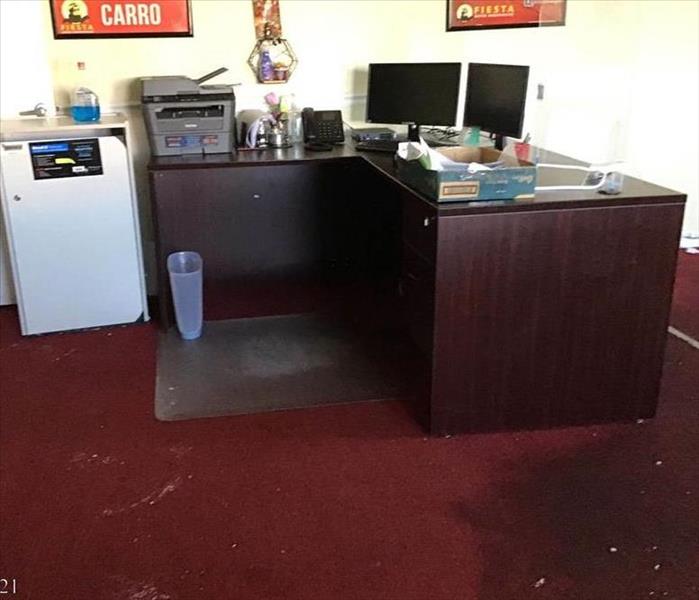 Water damage in small local business